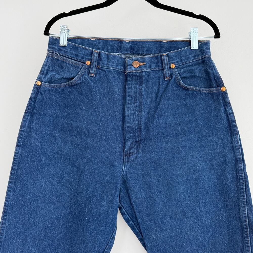 Vintage Wrangler Jeans Womens 30x33 Blue Denim Western Pants 80s 90s USA Made - Picture 4 of 12
